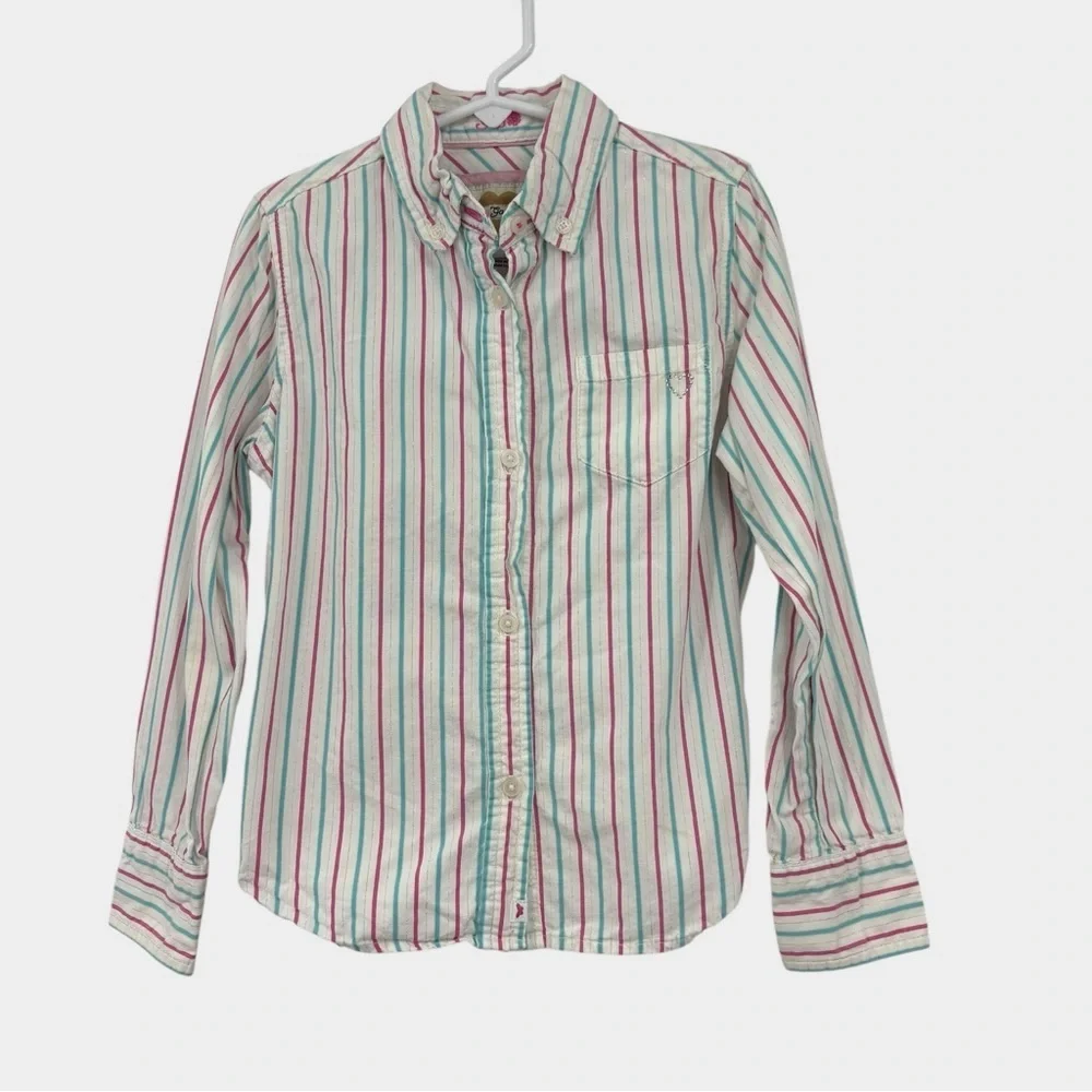 GAP Kids Long Sleeve Striped Blouse Girls Size S 6/7